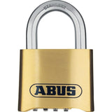 Cadenas a combinaison - ABUS - 180IB/50 B/DFNLI - Corps laiton forgÈ - Anse inox - Code numÈrique a quatre chiffres
