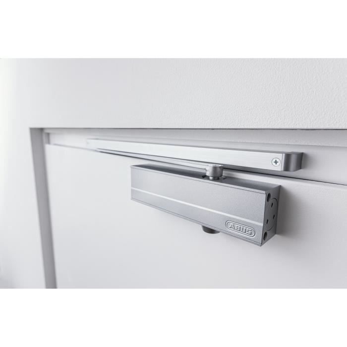 Ferme-porte - ABUS - AC7303 S - Fermeture sûre - Silencieuse - Adaptée aux portes jusqu'a 96 cm - Poids max 60 kg