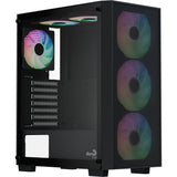 Boitier PC sans alimentation - AEROCOOL B509A Flow - ACCM-BD02063.11 - Moyen tour - Format ATX - Noir