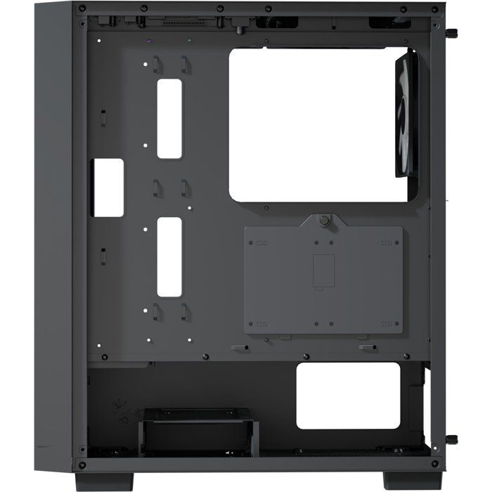 Boitier PC sans alimentation - AEROCOOL B509A Flow - ACCM-BD02063.11 - Moyen tour - Format ATX - Noir