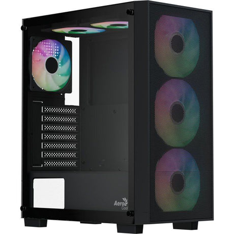 Boitier PC sans alimentation - AEROCOOL B509A Flow - ACCM-BD02063.11 - Moyen tour - Format ATX - Noir