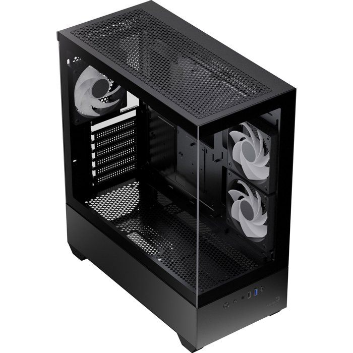 Boitier PC sans alimentation - AEROCOOL P500D - ACCM-PN06033.11 - Moyen tour - Format ATX - Noir