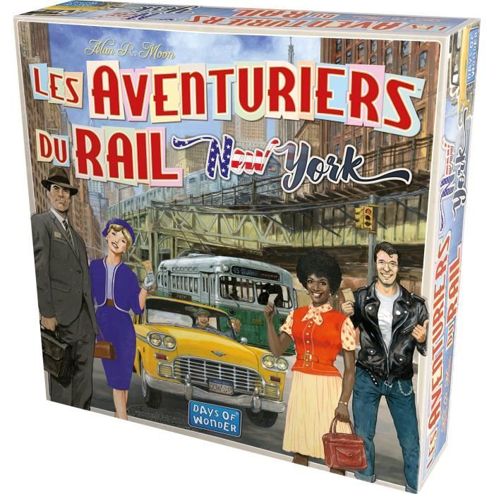 Les Aventuriers du Rail : New York - AC-D…CO - Jeu de sociÈtÈ - 8 ans et plus - 2 a 4 joueurs - 10 a 15 minutes