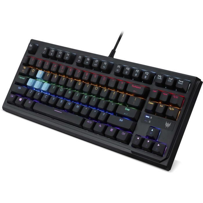 Clavier gamer mécanique RGB - ACER PREDATOR - Aethon 301 TKL - Rétroéclairage LED