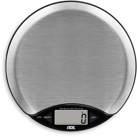 Balance de cuisine digitale - ADE - ANJA - Plastique ABS - 17 x 17 x 2,2  cm - Inclus 1 pile Cr 2032