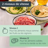 Hachoir Multi électrique - ADE - KITCHEN GADGETS - 2 vitesses - 1,2 L - Noir / Inox