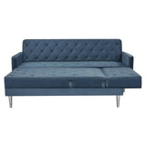 CanapÈ d'angle 3 places rÈversible  ISTANA -Velours Bleu - L 286 x P 169 x H 80 cm