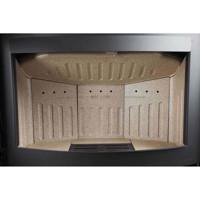 Poele a bois - ADURO 15 - 50551 - 6,5 KW - Noir