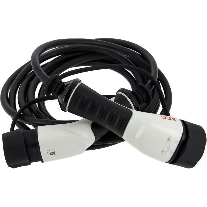 Câble de charge véhicules électriques & hybrides - AEG - Type 2 - Câble triphasé 16A 480V AC - Jusqu a 11Kw - Longueur : 5m