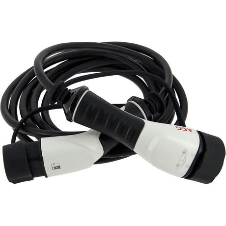 Câble de charge véhicules électriques & hybrides - AEG - Type 2 - Câble triphasé 16A 480V AC - Jusqu a 11Kw - Longueur : 5m