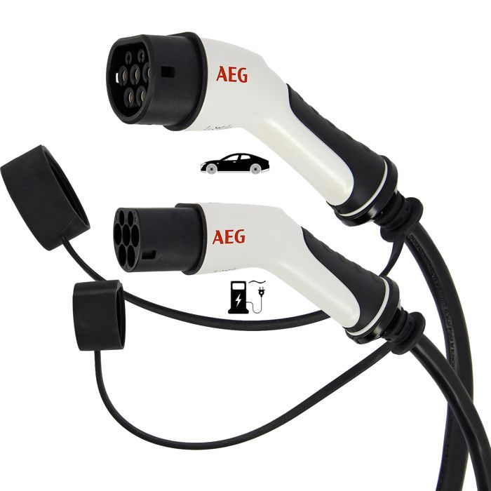 C‚ble de charge - AEG - 5124 - 32A pour vÈhicules Èlectriques & hybrides rechargeables - 5m - TriphasÈ 32A 480V AC