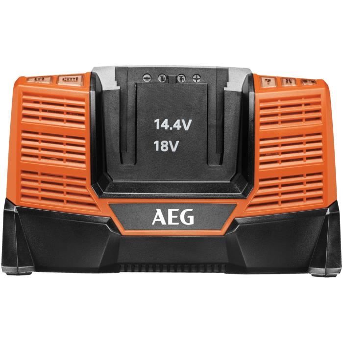 AEG - Chargeur GBS NiCD / NIMH / LI-ION a glissiere 14,4V/18V, pour batteries 18V de 1,5 a 12,0Ah, tension secteur 220-240V - BL1418