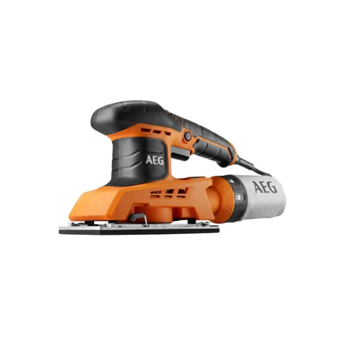 AEG - 250 W orbital sander, 1/3 sheet, hook and loop or clamp attachment, 6000 to 12000 osc/min, oscillation 2.0 mm, in box - FS250