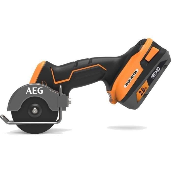 AEG - Mini scie multi-matériaux SUBCOMPACT 18V BRUSHLESS, disque 76 mm, 20 000 tr/min, 6 disques, sans batt. ni charg. - BMMS18SBL-0