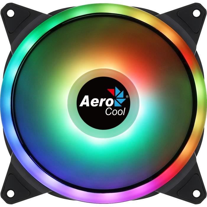 Ventilateur pour boitier PC - AEROCOOL - Duo 14 ARGB - 140mm - 1000 TPM - 23,2 dBA