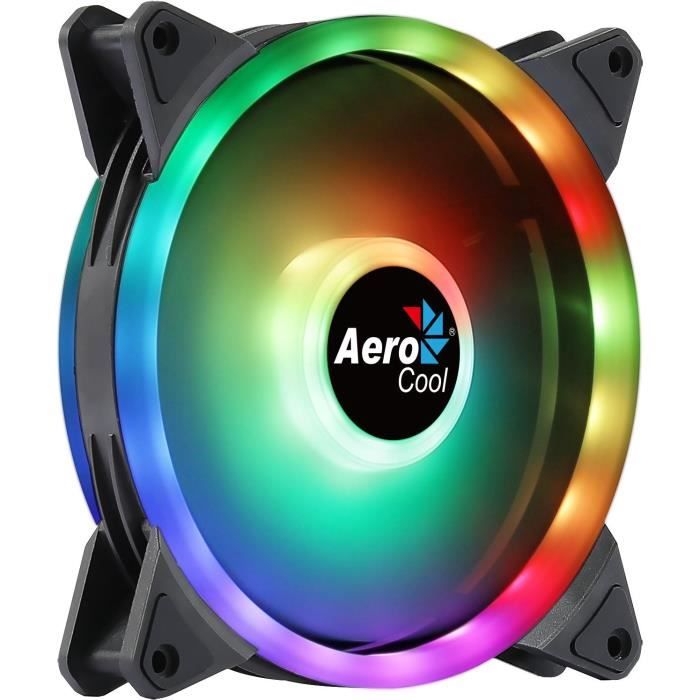 Ventilateur pour boitier PC - AEROCOOL - Duo 14 ARGB - 140mm - 1000 TPM - 23,2 dBA