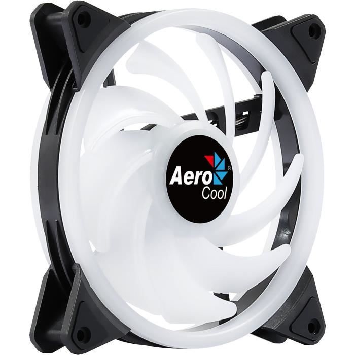 Ventilateur pour boitier PC - AEROCOOL - Duo 14 ARGB - 140mm - 1000 TPM - 23,2 dBA