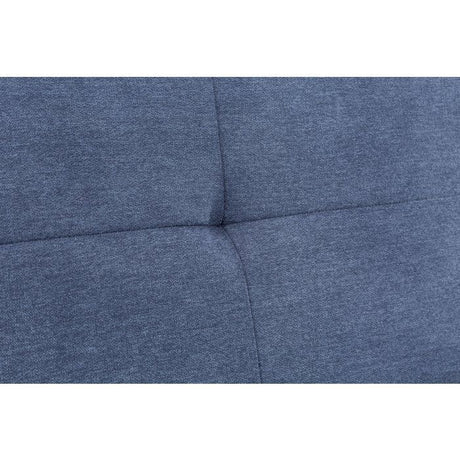 Canapé convertible - 3 places - AGATHE - Tissu Bleu Chambray - 180 x 74 x 72 cm