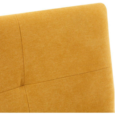 Canapé convertible - 3 places - AGATHE - Tissu Moutarde - 180 x 74 x 72 cm