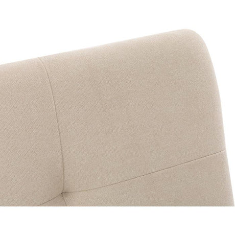 Canapé convertible - 3 places - AGATHE - Tissu Beige - 180 x 74 x 72 cm