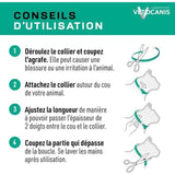 Collier répulsif anti-tiques et puces - VETOCANIS - Noir Reflechissant pour Chat