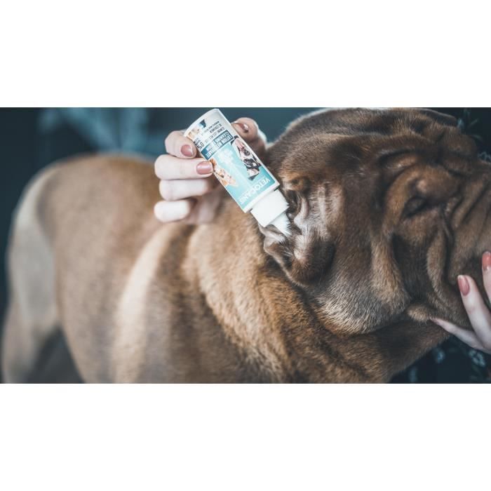VETOCANIS Nettoyant Oreille pour Chat et Chien 60ml