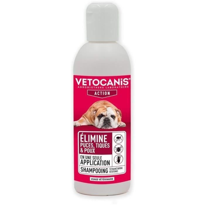 Shampoing - VETOCANIS - Chat et Chien, Produit Anti Parasites