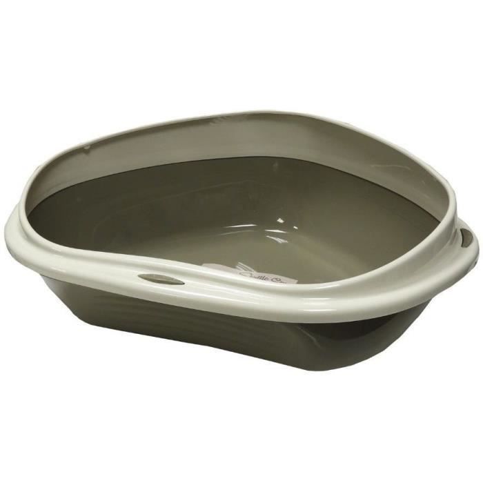 Bac a litiere - AIMÉ - Bac d'angle 58x48x20.5cm