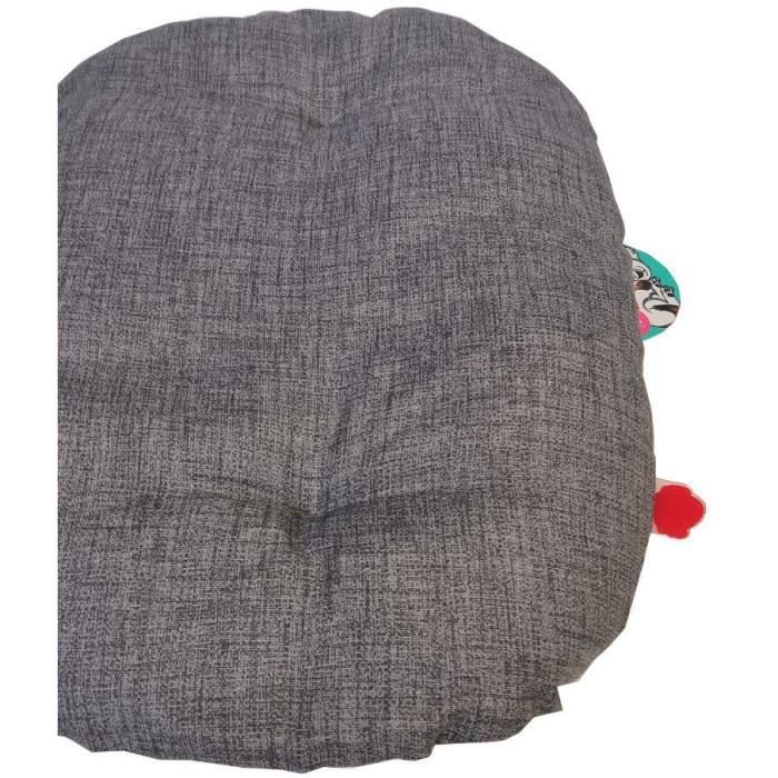 Couchage pour chien - AIME - Coussin Oval - 90 cm - Gris