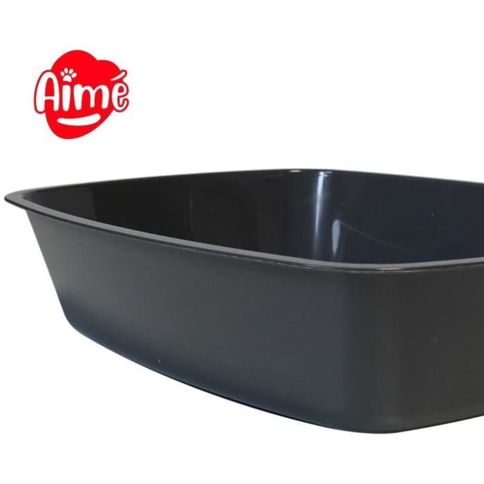 Bac litiere - AIMÉ - Pour Chat et Chaton 43x31x10cm