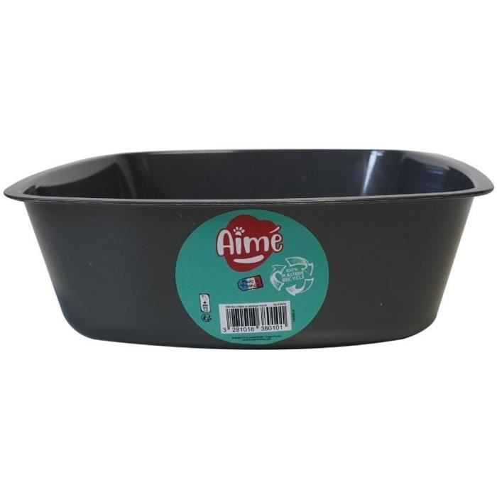 Bac litiere - AIMÉ - Pour Chat et Chaton 43x31x10cm