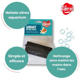 Aimant aquarium Nettoie vitres - AIMÉ - 10cm