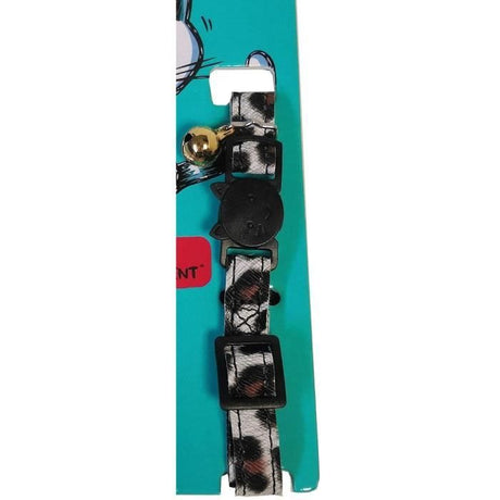 Collier pour chat - AIME - Savane - Fleurs multicolores, grelot vert