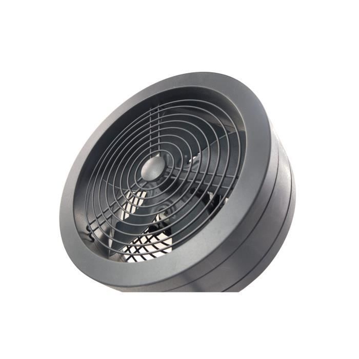 Ventilateur de table - AIR AND ME - Noas - 32 W - Ø 20 cm - Compact - Avec variateur de vitesses - Noir