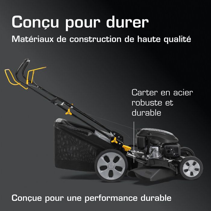 Tondeuse thermique autotractée 4 en 1 - ALPINA AL5 51 SAQ - 51cm - 166 cm3 - Jusqu'a 1800 m˛