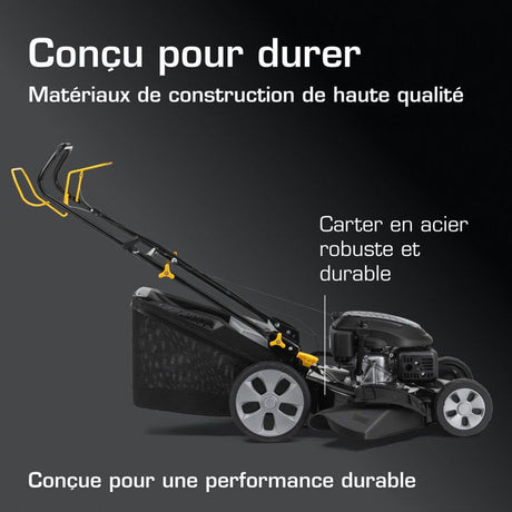 Tondeuse thermique autotractée 4 en 1 - ALPINA AL5 51 SAQ - 51cm - 166 cm3 - Jusqu'a 1800 m˛