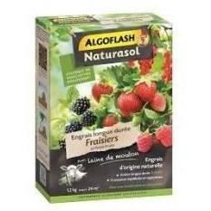 ALGOFLASH NATURASOL Engrais Fraisiers et Petits Fruits - Longue durée - 1,2 kg