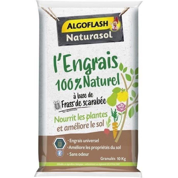 100% Natural Complete Fertilizer based on Scarab Beetle - ALGOFLASH NATURASOL - 10 kg