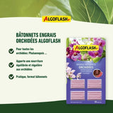 ALGOFLASH Engrais pour orchidées - 20 bâtonnets - Action jusqu'a 3 mois