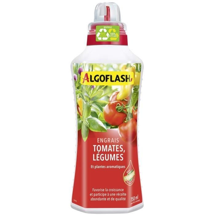ALGOFLASH NATURASOL Engrais Tomates et Légumes - 750 mL