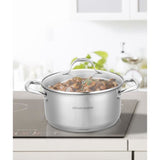 AM3549 Arthur Martin Marmite 24 cm avec couvercle  Acier Inoxydable  Tous feux dont induction