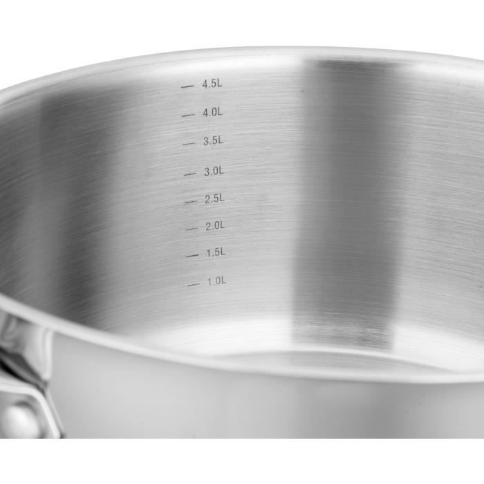 AM3549 Arthur Martin Marmite 24 cm avec couvercle  Acier Inoxydable  Tous feux dont induction