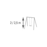Balançoire bois pour portique 2 m - 2,5 m Trigano