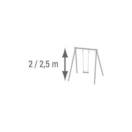 Balançoire bois pour portique 2 m - 2,5 m Trigano