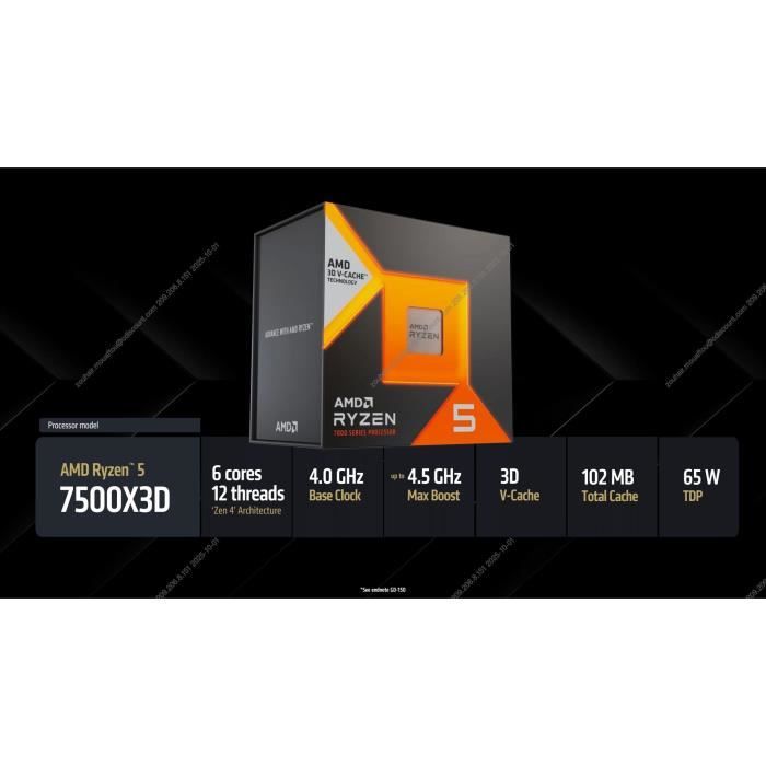 Processeur - AMD - Ryzen 5 - 7500X3D