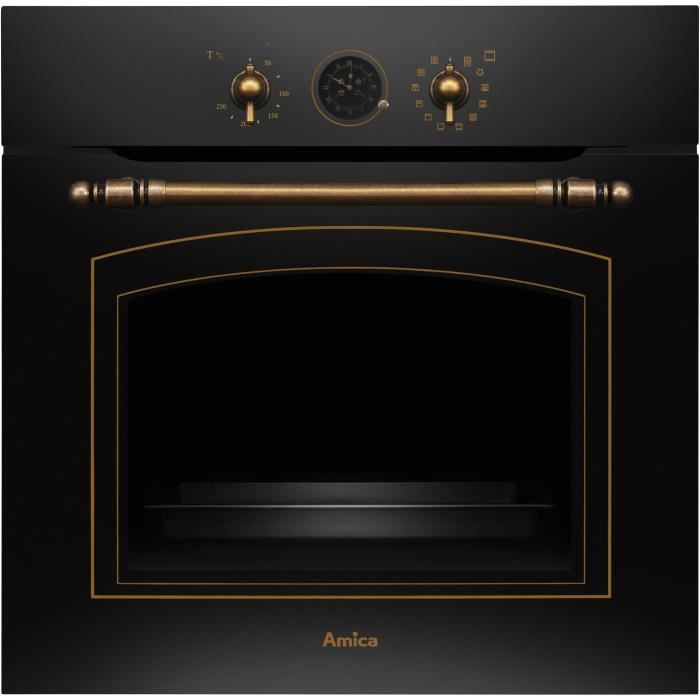 Four multifonction - Catalyse - AMICA - ED17319B RETRO - Noir - 59,5 x 59,5 x 57 cm