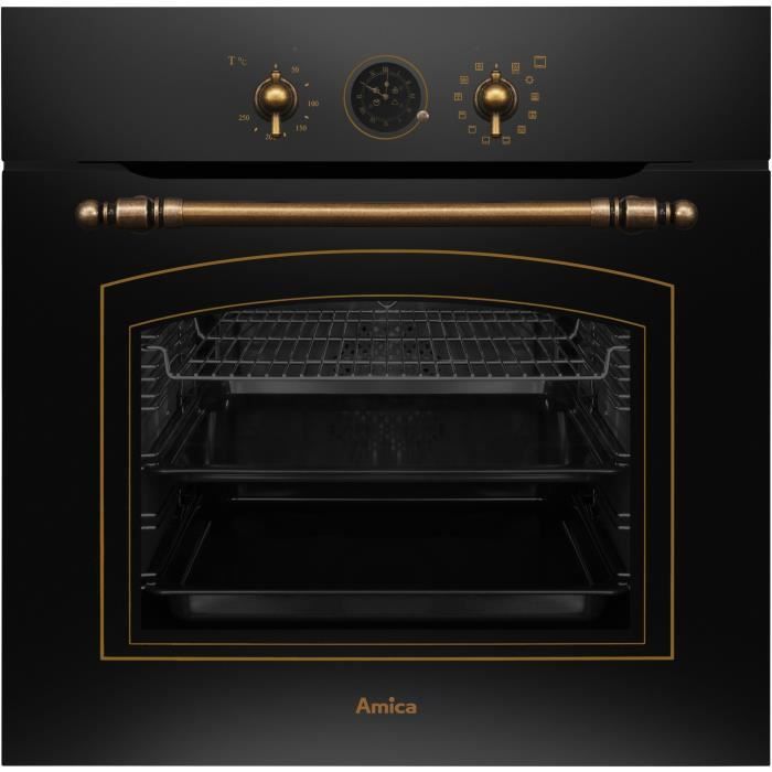 Four multifonction - Catalyse - AMICA - ED17319B RETRO - Noir - 59,5 x 59,5 x 57 cm