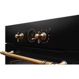 Four multifonction - Catalyse - AMICA - ED17319B RETRO - Noir - 59,5 x 59,5 x 57 cm