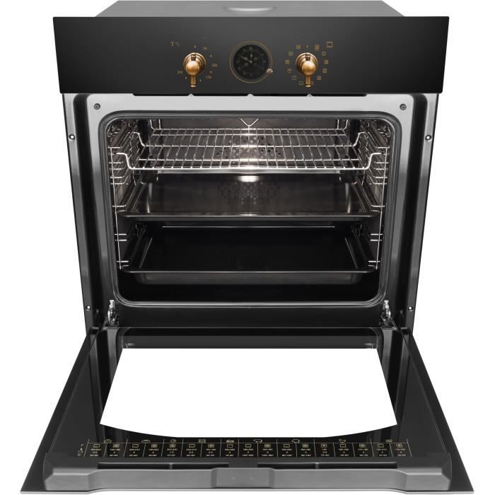 Four multifonction - Catalyse - AMICA - ED17319B RETRO - Noir - 59,5 x 59,5 x 57 cm
