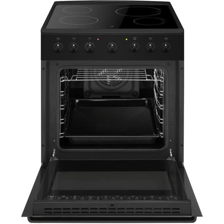 Cuisiniere vitrocéramique - AMICA - ACV6003RN - 4 feux - 1500 W - 60 cm - Noir